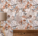 Papel de parede Aquarela Floresta