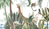 Papel de parede Aquarela safari