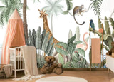 Papel de parede Aquarela safari