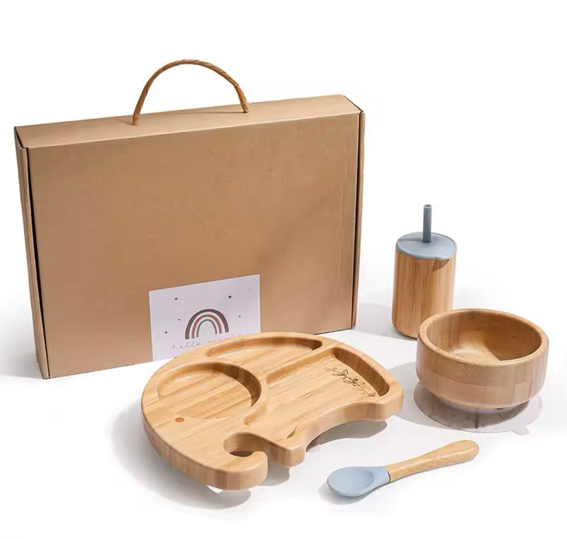 Kit Bamboo Elefante Azul